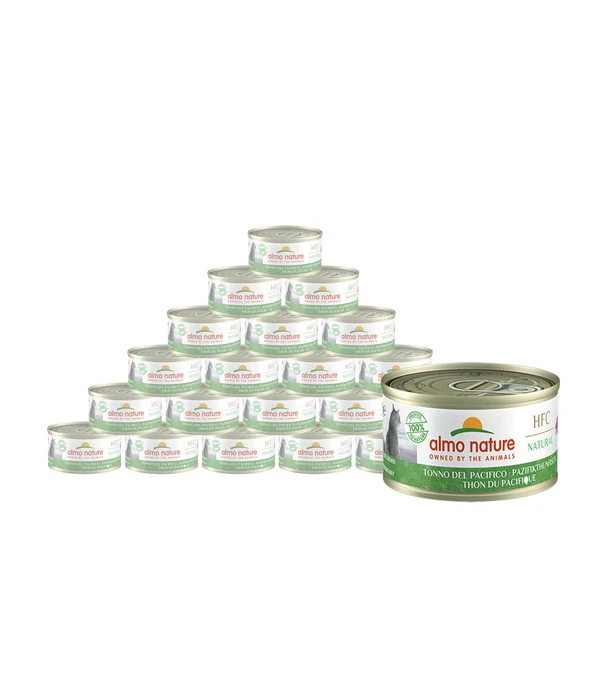 Almo Nature Nassfutter Für Katzen HFC Natural, Pazifikthunfisch, 24 X 70 G 3 Almo Nature Nassfutter Für Katzen HFC Natural, Pazifikthunfisch, 24 X 70 G