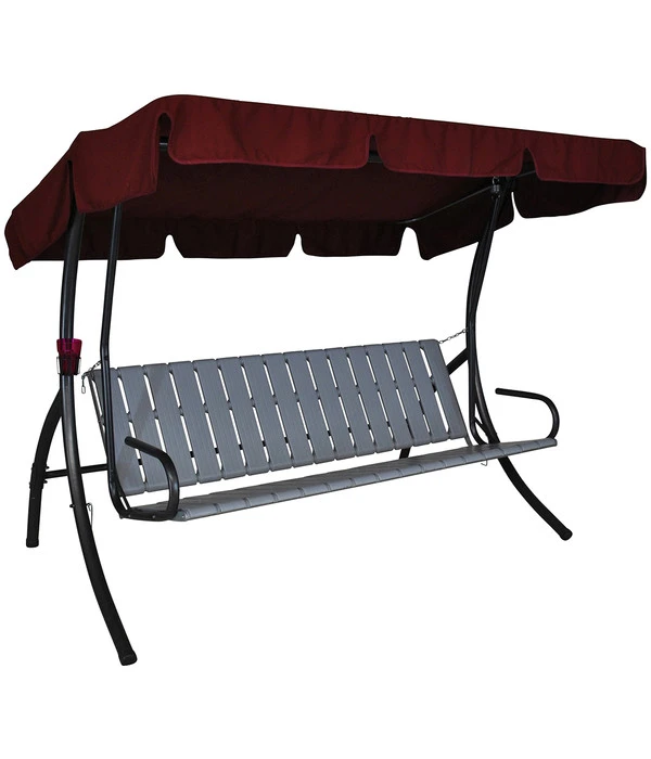 Angerer Hollywoodschaukel Trend Joy Bordeaux, 3-Sitzer 5 Angerer Hollywoodschaukel Trend Joy Bordeaux, 3-Sitzer – Bild 3