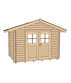 Weka Gartenhaus Premium 45 -Eleganter Garten 1808732 WE DE 002 BBH45MMRIODEJANEIROGR1