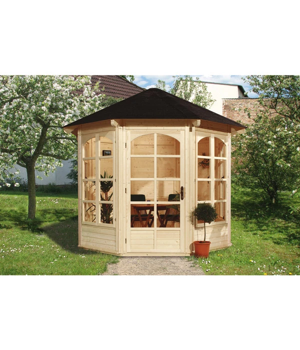 Weka 8-Eck Pavillon 234 A, Ca. B336/H300/T365 Cm 3 Weka 8-Eck Pavillon 234 A, Ca. B336/H300/T365 Cm