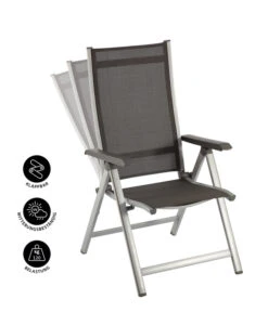 MWH Klappsessel Elements -Eleganter Garten 1895457 WE IG 001 ELEMENTSKLAPPSSILBER