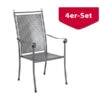 MWH Stapelsessel Excelsior, 4er Set -Eleganter Garten 1897685 WE FS 001 ExcelsiorStapelstuhl