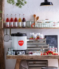 WECK® Automatik-Einkochautomat Mit Zeitschaltuhr, 29 L -Eleganter Garten 1944941 WE MO 007 ErdbeerSecco
