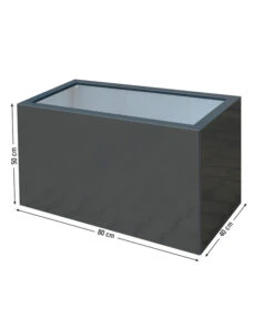 Palatino Metall-Pflanzgefäß Lotte -Eleganter Garten 2015295 WE BG 001 PalatinoPflanzgefaessLotte80anthrazit