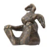 Rottenecker Bronze-Hase Kasper, 13 X 13 X 14 Cm