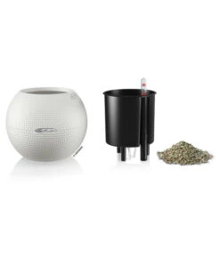 LECHUZA® PURO Color, All-in-One-Set, Rund, Ca. Ø20 Cm 12 LECHUZA® PURO Color, All-in-One-Set, Rund, Ca. Ø20 Cm -Eleganter Garten 2418622 WE FS 002 PuroColor20Weiss