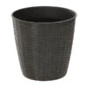 Polyrattan-Topf Bilbao, Rund, Grau 1 Polyrattan-Topf Bilbao, Rund, Grau -Eleganter Garten 2469971 2469997 2470011 WE FS 001 PolyrattanTopfrunddunkelgrau