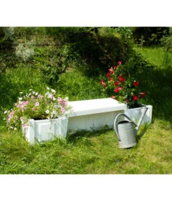 KHW Kunststoff-Gartenbank Berlin -Eleganter Garten 2547339 WE MO 002 BankBerlinweiss