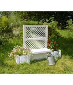 KHW Kunststoff-Gartenbank Kopenhagen -Eleganter Garten 2547511 WE MO 004 BankKopenhagenweiss