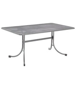 MWH Streckmetalltisch, Eisengrau, Ca. B160/H74/T90 Cm