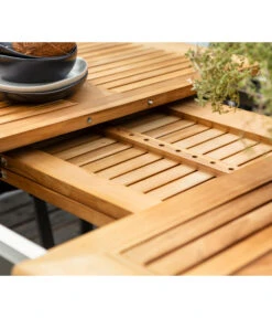 Dehner Teak-Ausziehtisch Colmar, Ca. B152-210/H76/T89 Cm -Eleganter Garten 2785608 WE DE 002 DehnerTischColmar