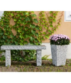 Dehner Granit-Gartenbank, 2-Sitzer -Eleganter Garten 2789402 WE MO 001 GranitGartenbank