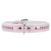 HUNTER® Hundehalsband Modern Art Luxus, Rosa/weiss