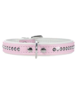 HUNTER® Hundehalsband Modern Art Luxus, Rosa/weiss