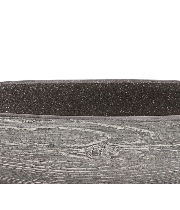 Dehner Keramik-Jardiniere Wood, Oval, Ca. B48/H12/T14 Cm 4 Dehner Keramik-Jardiniere Wood, Oval, Ca. B48/H12/T14 Cm – Bild 2