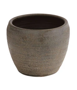 Dehner Keramik-Übertopf Kenia, Konisch, Braun