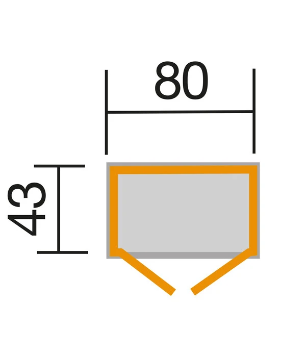 Weka Balkon-/Terrassenschrank 195, Ca. B80/H160/T43 Cm 6 Weka Balkon-/Terrassenschrank 195, Ca. B80/H160/T43 Cm – Bild 4