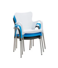 Best Alu-Stapelsessel Maui, 4er Set -Eleganter Garten 3046851 WE DE 001 4erStapelsesselMauiWeiss