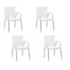Best Alu-Stapelsessel Maui, 4er Set -Eleganter Garten 3046851 WE FS 001 4erStapelsesselMauiWeiss