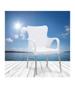 Best Alu-Stapelsessel Maui, 4er Set -Eleganter Garten 3046851 WE MO 001 4erStapelsesselMauiWeiss