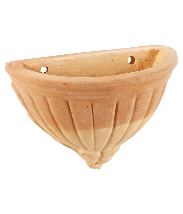 Terrakotta-Blumentopf Wandhänger Fermo, Antik-terrakotta, Ca. B30/H20/T18 Cm 3 Terrakotta-Blumentopf Wandhänger Fermo, Antik-terrakotta, Ca. B30/H20/T18 Cm