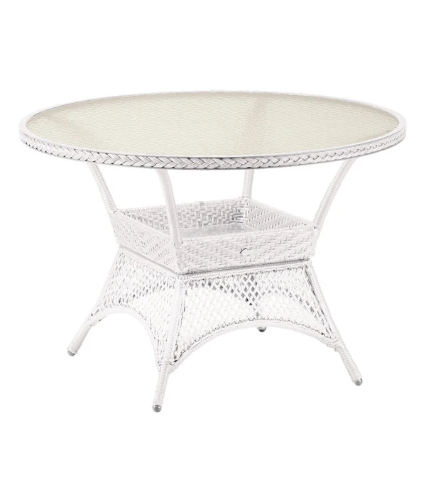 Best Alu-Korbtisch Madelene, Rund, Weiss, Ca. Ø110/H73 Cm 3 Best Alu-Korbtisch Madelene, Rund, Weiss, Ca. Ø110/H73 Cm