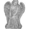 Fantasieco Stein-Engel Kniend, Ca. B39/H50/T29 Cm