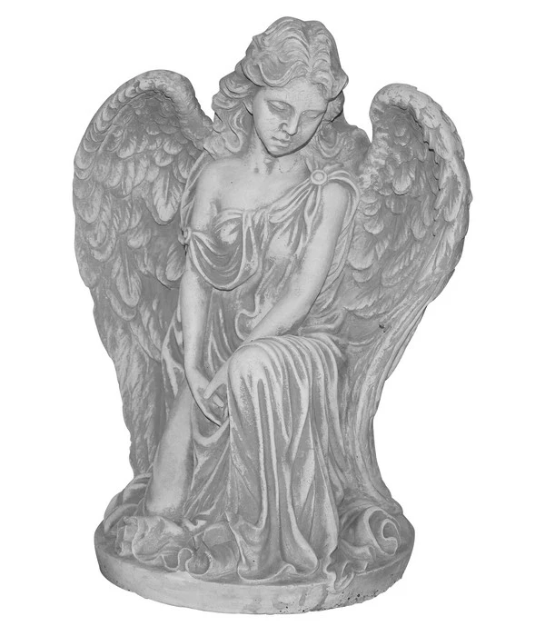 Fantasieco Stein-Engel Kniend, Ca. B39/H50/T29 Cm 3 Fantasieco Stein-Engel Kniend, Ca. B39/H50/T29 Cm