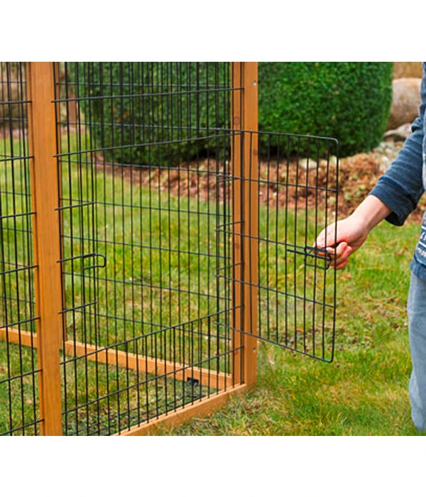 KERBL Freigehege Mit Plastikdach, Ca. B220/H75/T115 Cm 6 KERBL Freigehege Mit Plastikdach, Ca. B220/H75/T115 Cm – Bild 4