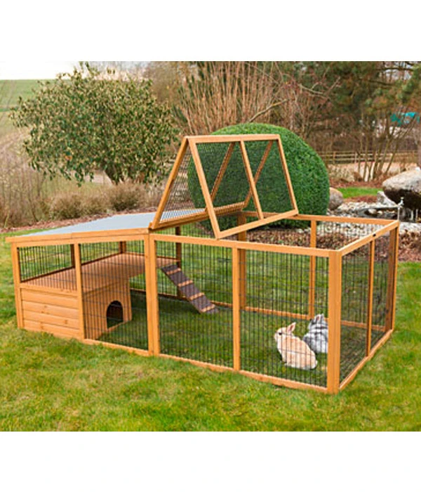 KERBL Freigehege Mit Plastikdach, Ca. B220/H75/T115 Cm 4 KERBL Freigehege Mit Plastikdach, Ca. B220/H75/T115 Cm – Bild 2