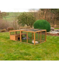 KERBL Freigehege Mit Plastikdach, Ca. B220/H75/T115 Cm 9 KERBL Freigehege Mit Plastikdach, Ca. B220/H75/T115 Cm -Eleganter Garten 3220464 WE FS 001 KerblFreigehegePlastikdach