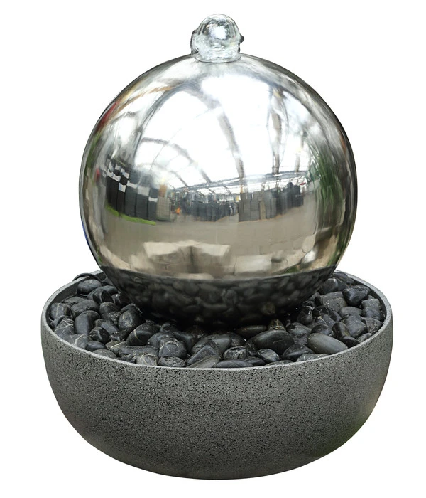 Dehner Edelstahl-Gartenbrunnen Globe, Ca. Ø32/H52 Cm 3 Dehner Edelstahl-Gartenbrunnen Globe, Ca. Ø32/H52 Cm