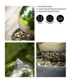 Dehner Edelstahl-Gartenbrunnen Globe, Ca. Ø32/H52 Cm 14 Dehner Edelstahl-Gartenbrunnen Globe, Ca. Ø32/H52 Cm -Eleganter Garten 3257623 WE IG 001 DehnerEdelstahlGartenbrunnenGlobe