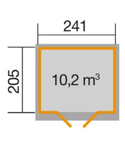 Weka Gartenhaus 218 -Eleganter Garten 3395381 WE DE 001 WekaGartenhaus218Natur