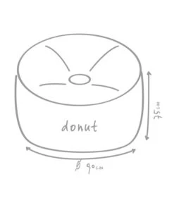 Outbag Outdoor-Sitzsack Donut Plus 7 Outbag Outdoor-Sitzsack Donut Plus -Eleganter Garten 3472917 WE DE 002 DonutPlusAnthrazit