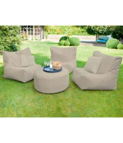 Outbag Outdoor-Sitzsack Piece Zipper Plus -Eleganter Garten 3484821 WE MO 001 OutbagOutdoorsitzsackbeige