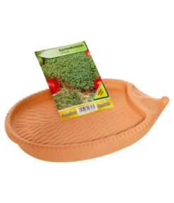 Römertopf Kresseigel Mit Kresse-Saatgut -Eleganter Garten 349993 BildD 001 RoemertopfKresseigelMitKresseSaatgutKresseIgel1SamenTerra