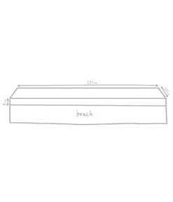 Outbag Bankpolster Bench Plus, Ca. B25/H8/T220 Cm -Eleganter Garten 3509163 WE DE 002 BenchPlusAnthrazit