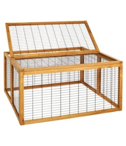 Dehner Freilaufgehege Rolf, Ca. B116/H58/T116 Cm -Eleganter Garten 3515442 Bild WE DE 001 FujianTouristTradingFreilaufgehegeRolfNagerfreilaufRolfDach