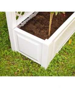 KHW Kunststoff-Pflanzkasten Mit Spalier, 100 X 43 X 140 Cm 18 KHW Kunststoff-Pflanzkasten Mit Spalier, 100 X 43 X 140 Cm -Eleganter Garten 366500 WE DE 004 KastenSpalier100weiss