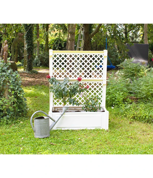 KHW Kunststoff-Pflanzkasten Mit Spalier, 100 X 43 X 140 Cm 3 KHW Kunststoff-Pflanzkasten Mit Spalier, 100 X 43 X 140 Cm