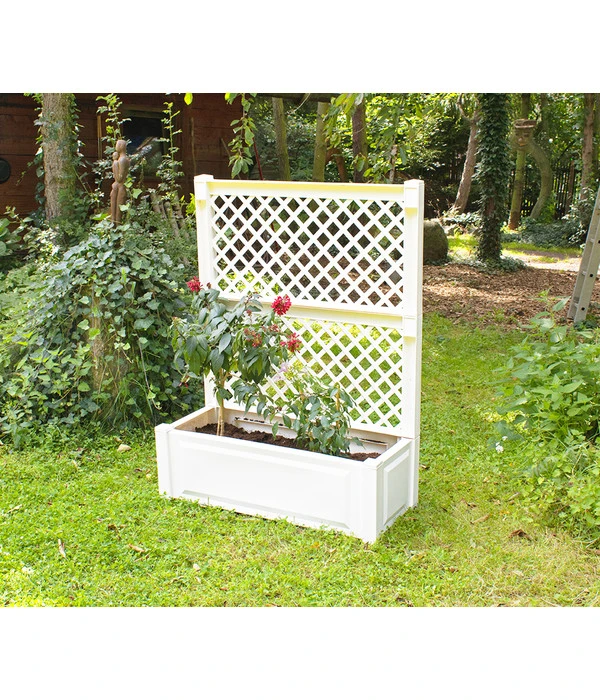 KHW Kunststoff-Pflanzkasten Mit Spalier, 100 X 43 X 140 Cm 5 KHW Kunststoff-Pflanzkasten Mit Spalier, 100 X 43 X 140 Cm – Bild 3