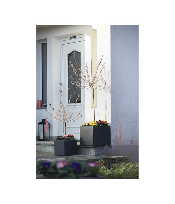 Dehner Kunststoff-Blumenkübel Palermo, Anthrazit 6 Dehner Kunststoff-Blumenkübel Palermo, Anthrazit – Bild 4