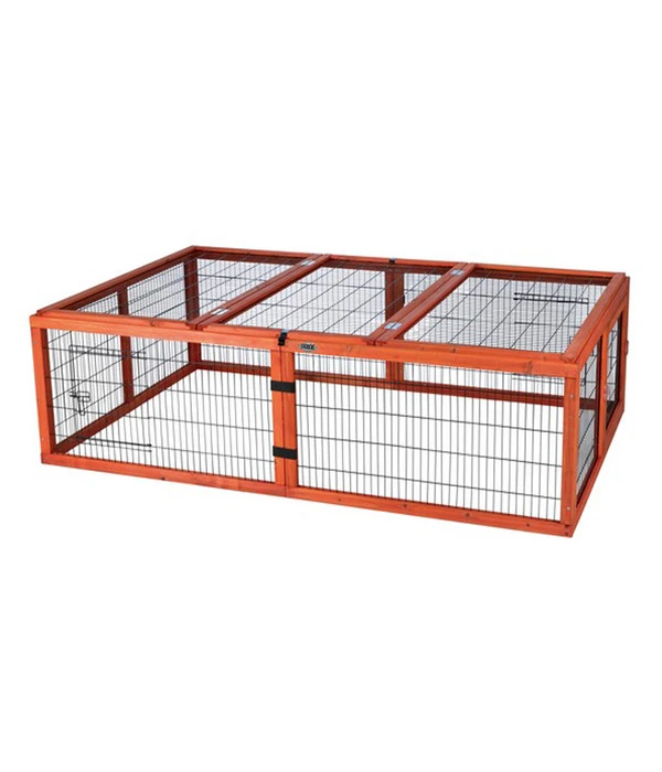 Trixie Natura Freilaufgehege Mit Abdeckung, Ca. B174/H48/T109 Cm 3 Trixie Natura Freilaufgehege Mit Abdeckung, Ca. B174/H48/T109 Cm