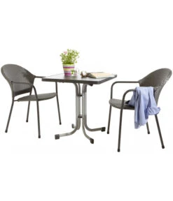 Sieger Boulevard-Klapptisch Mecalit®-PRO, Ca. B70/H72/T70 Cm -Eleganter Garten 3885589 WE FS 001 GruppeCesao