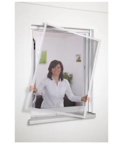 Hecht Fliegengitter Fensterbausatz Basic, Ca. B100/H120 Cm
