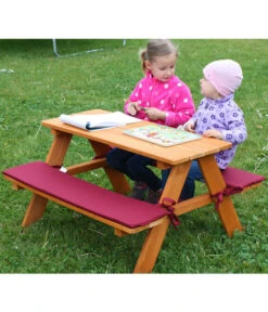 Habau Kinder Picknickbank, 89 X 79 X 50 Cm -Eleganter Garten 4031092 WE MO 002 Kinderpicknickbank