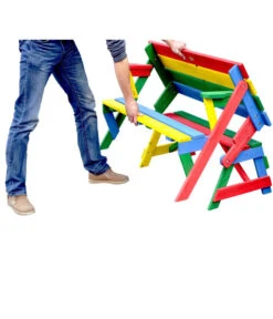 Habau Kinder Picknickbank Bunt, 100 X 50 X 62 Cm 10 Habau Kinder Picknickbank Bunt, 100 X 50 X 62 Cm -Eleganter Garten 4031100 WE FS 004 KinderPicknickbank