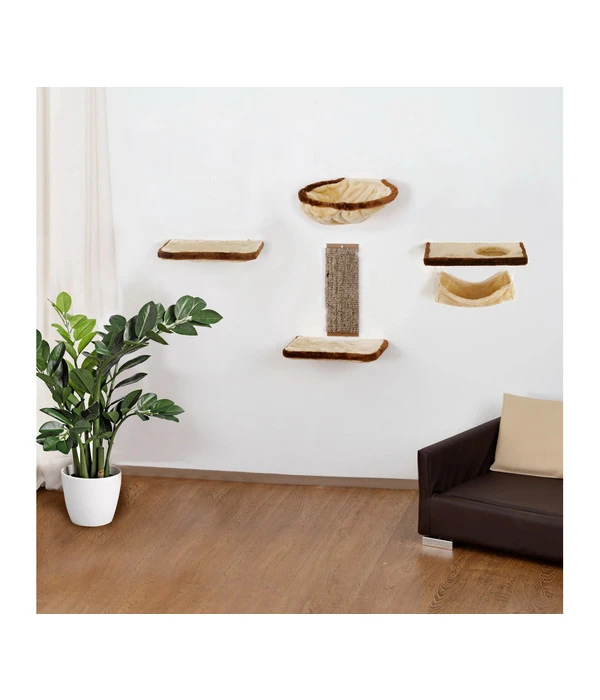 Silvio Design Katzen Kletterwand 6-teilig 3 Silvio Design Katzen Kletterwand 6-teilig