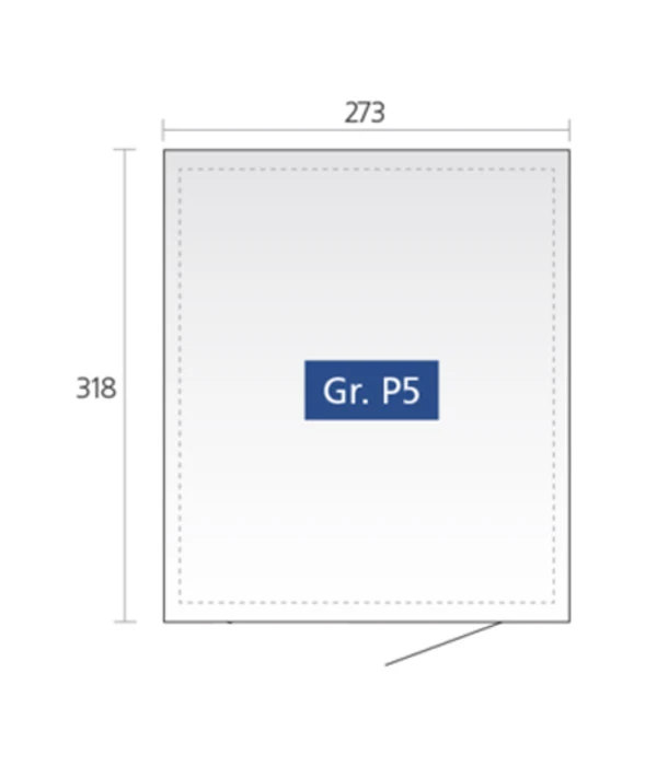 Biohort Metallgerätehaus Panorama® P5, Dunkelgrau 4 Biohort Metallgerätehaus Panorama® P5, Dunkelgrau – Bild 2